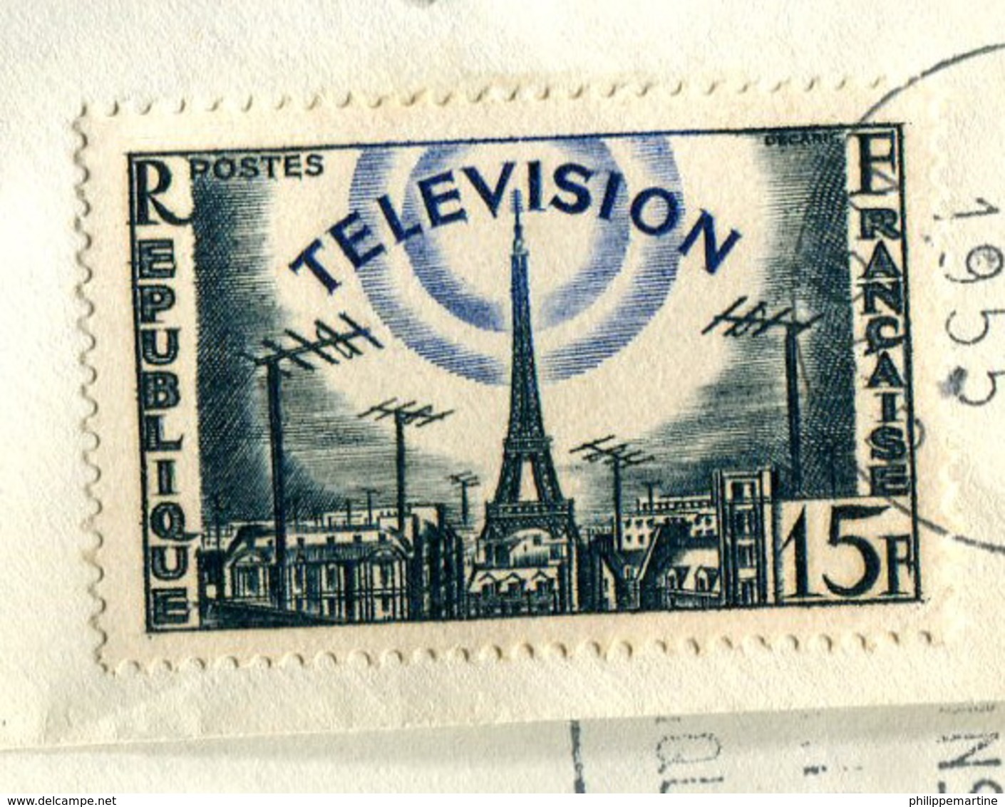 France 1955 - YT 1023 (o) Sur Fragment - Usados