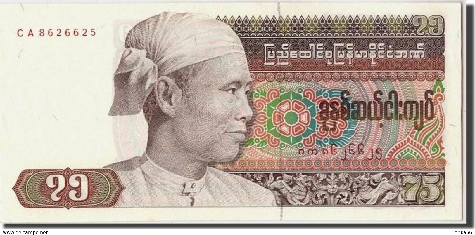 Billet Burma 75 Kyat - Myanmar