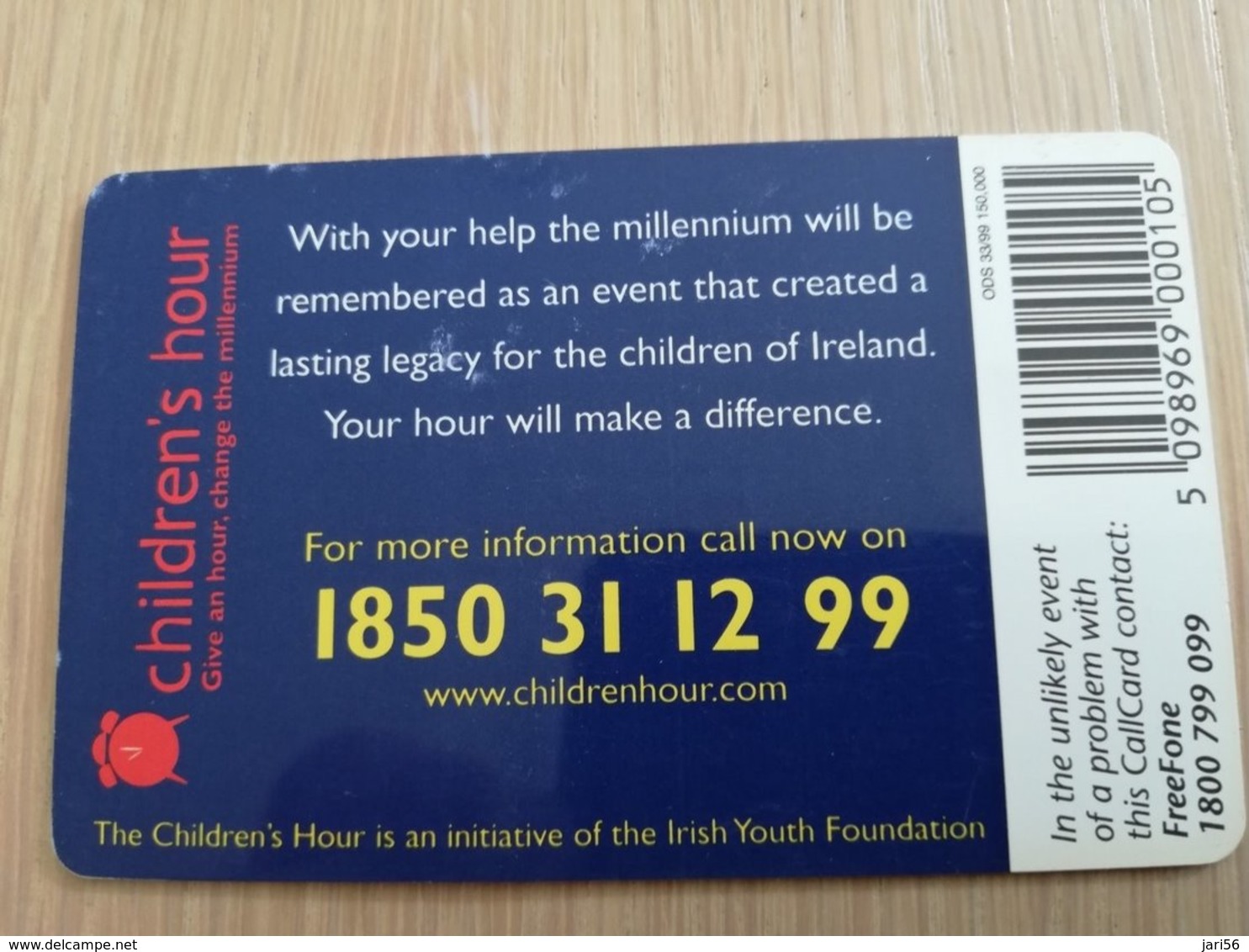 IRELAND /IERLANDE   CHIPCARD 10 UNITS   CHILDRENS HOUR       ** 1091** - Ireland