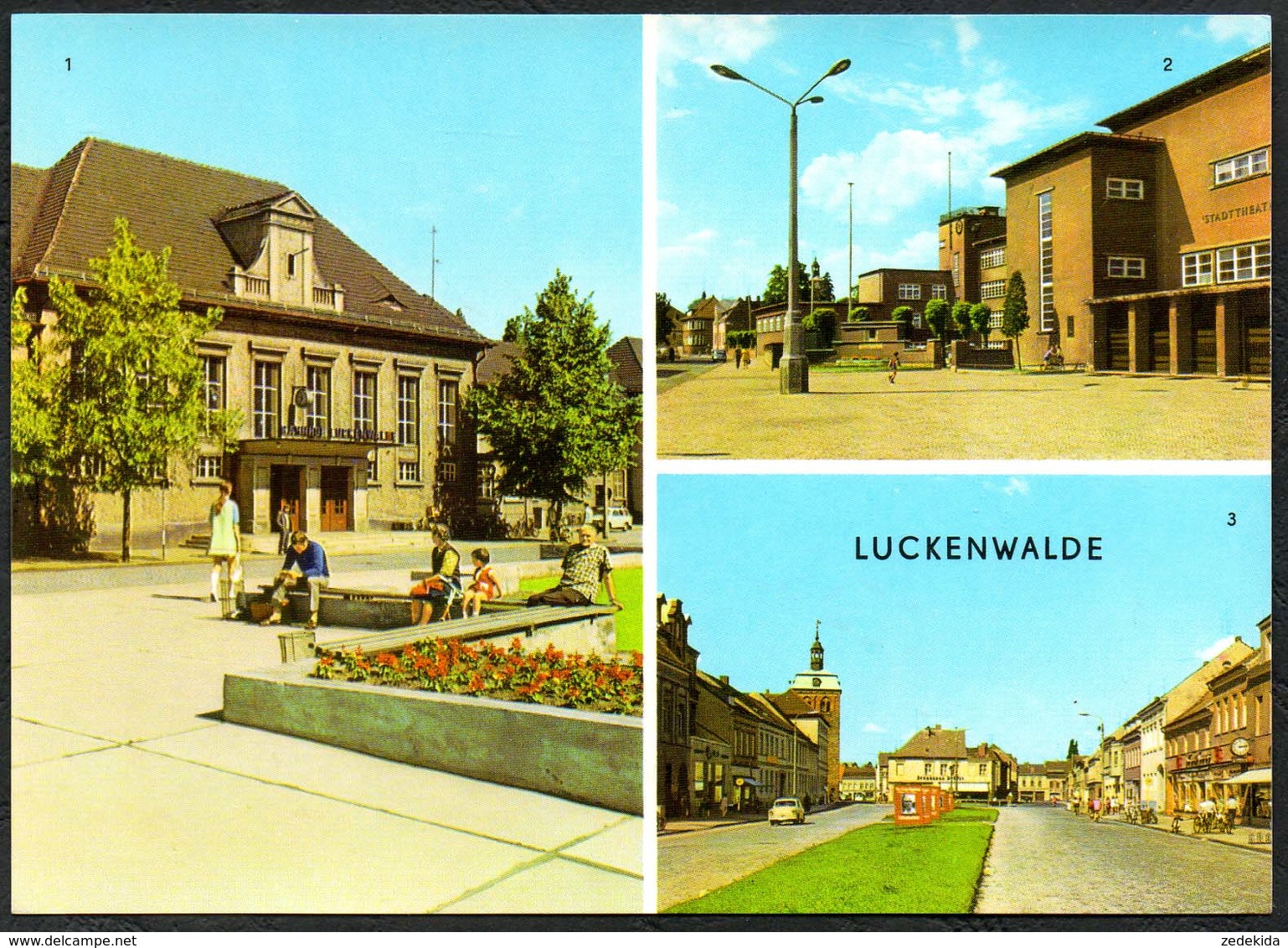 D4869 - TOP Luckenwalde Bahnhof Theater - Bild Und Heimat Reichenbach - Luckenwalde