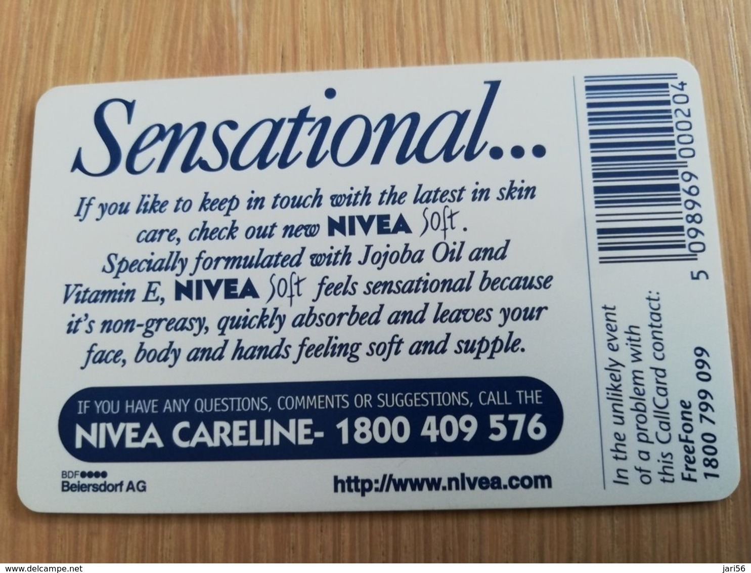 IRELAND /IERLANDE   CHIPCARD  20 UNITS  NIVEA       ** 1113** - Ireland