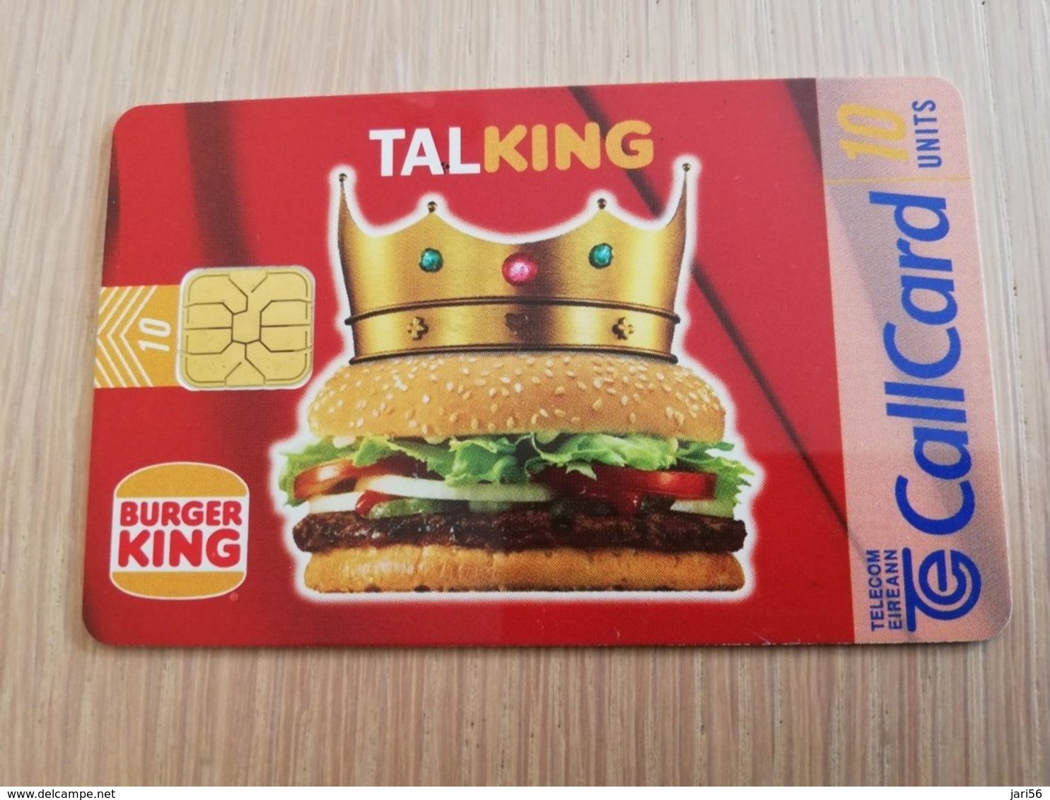 IRELAND /IERLANDE   CHIPCARD  10  UNITS      BURGER KING       ** 1118** - Irlande