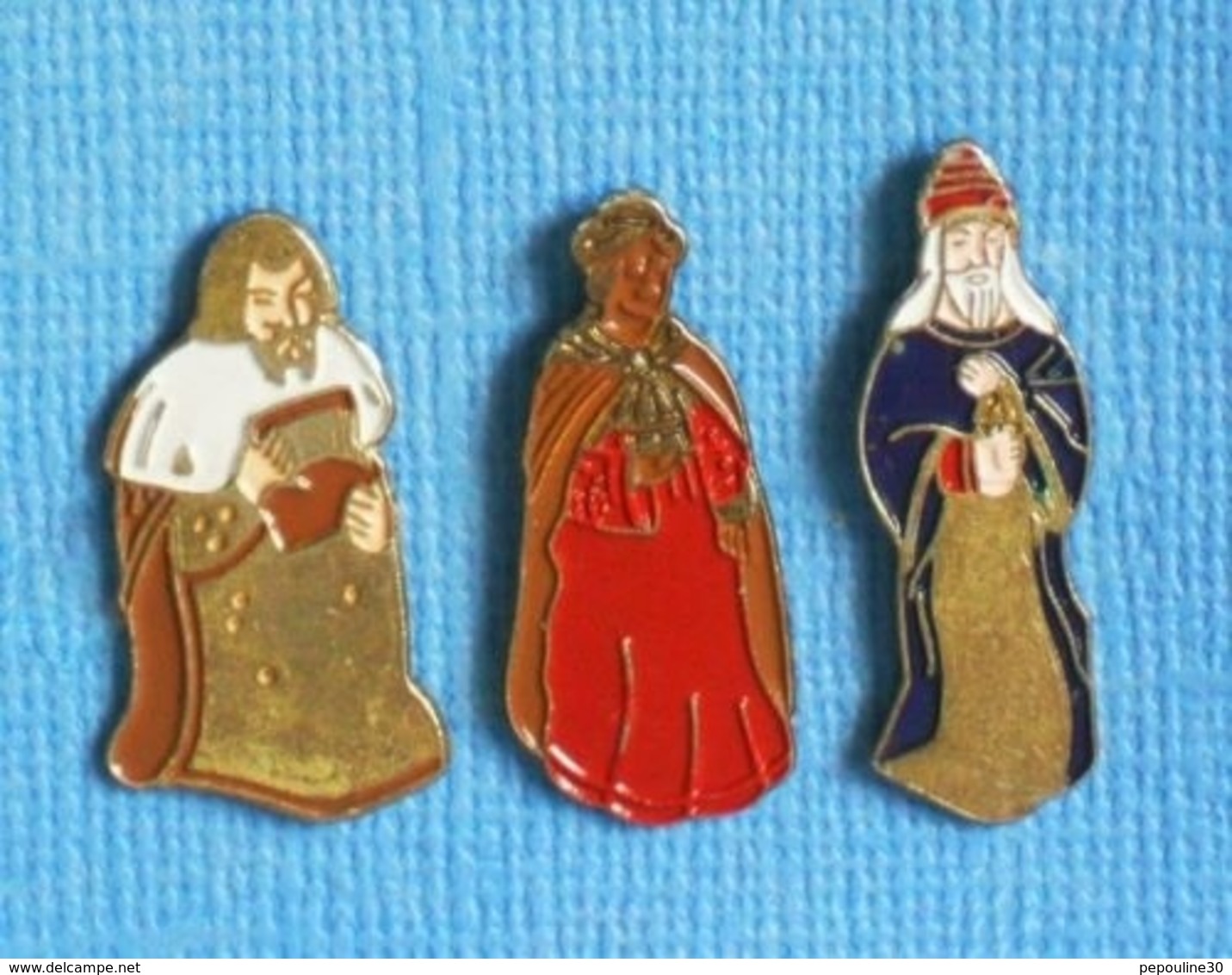 3 PIN'S //  ** LES ROIS MAGES / BALTHAZAR / GASPARD / MELCHIOR ** - Kerstmis