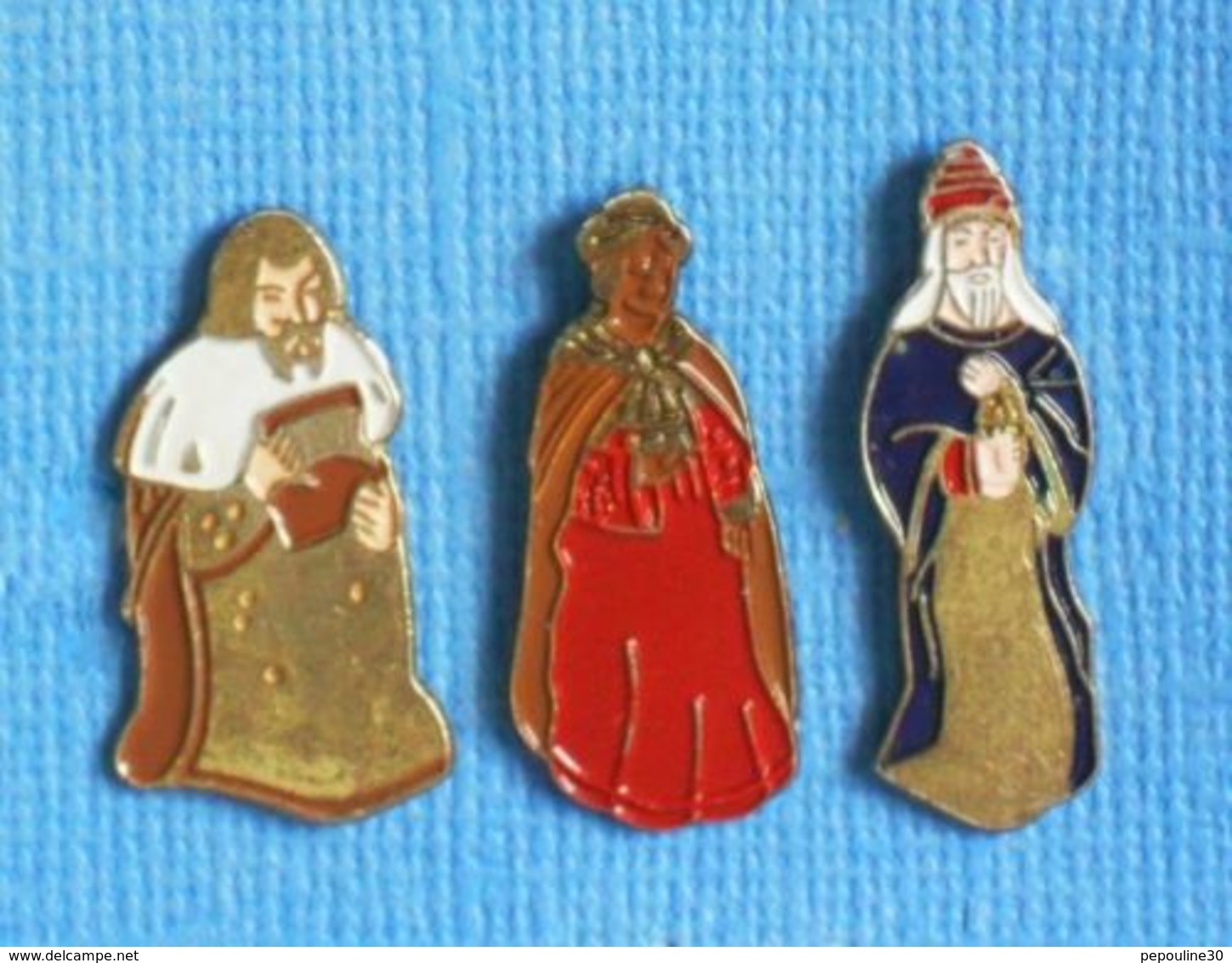 3 PIN'S //  ** LES ROIS MAGES / BALTHAZAR / GASPARD / MELCHIOR ** - Christmas