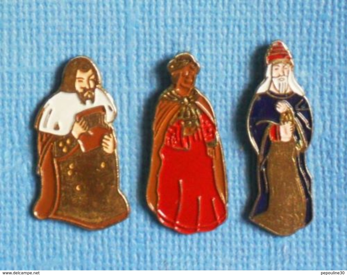 3 PIN'S //  ** LES ROIS MAGES / BALTHAZAR / GASPARD / MELCHIOR ** - Kerstmis