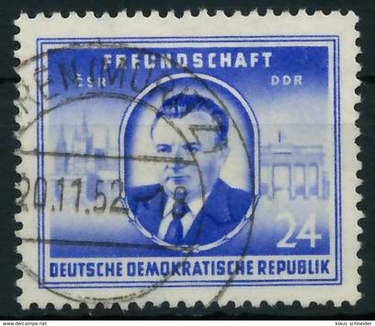 DDR 1952 Nr 302 Gestempelt X87382E - Gebraucht