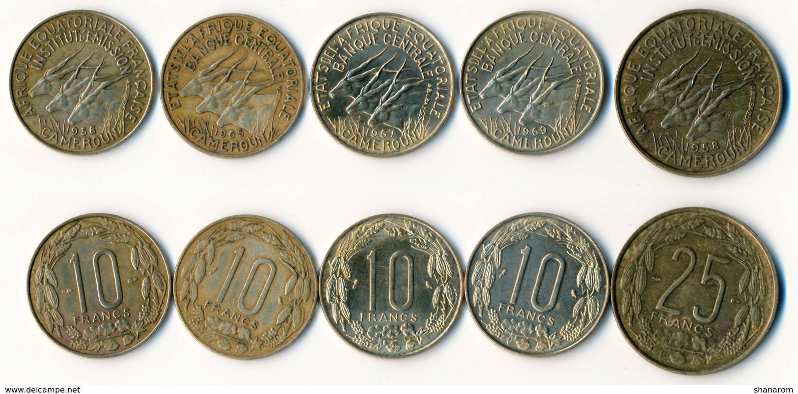 SET OF COINS 49 // OUEST/CENTRAL AFRICA // CAMEROUN - Autres & Non Classés