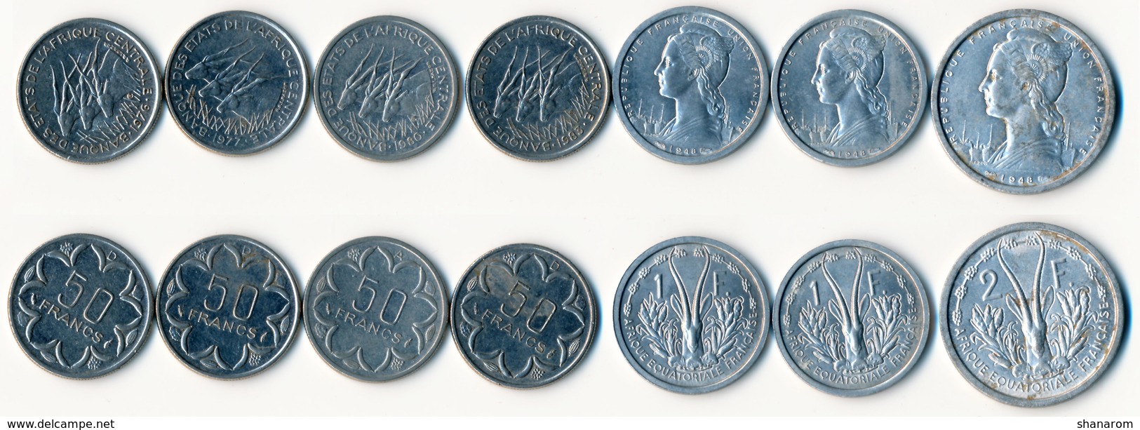 SET OF COINS 49 // OUEST/CENTRAL AFRICA // CAMEROUN