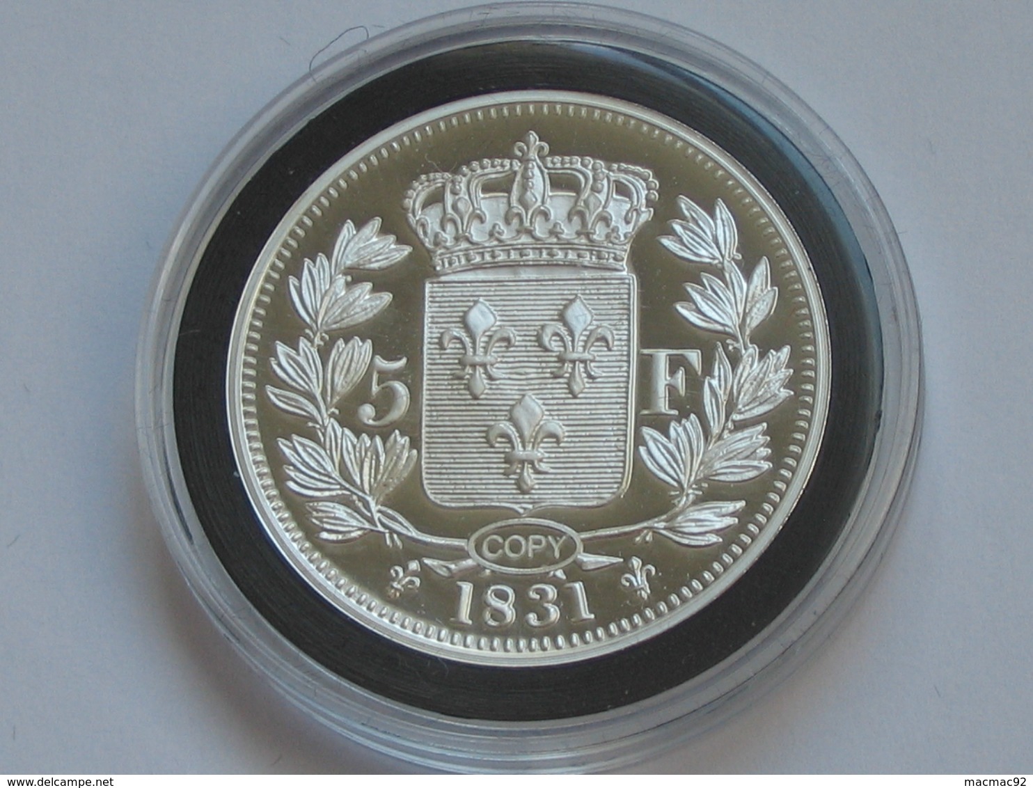 HENRI V - 5 Francs 1831  -  Magnifique Reproduction En Argent   **** EN ACHAT IMMEDIAT **** - Autres & Non Classés