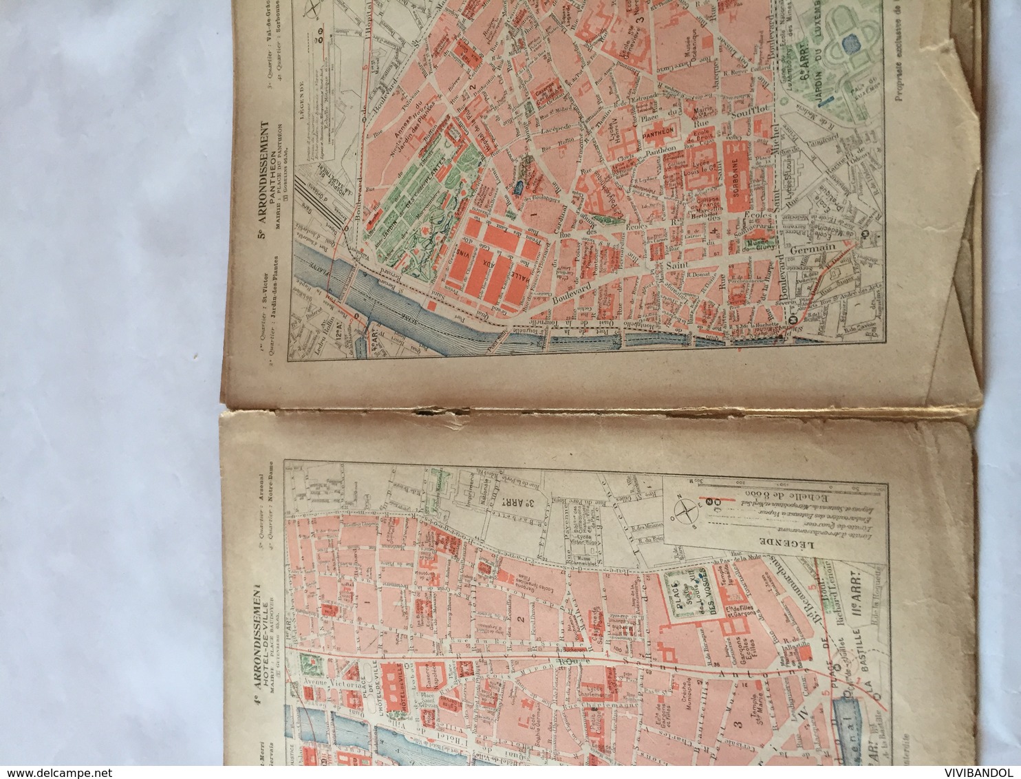 Carte Des Arrondissements De PARIS 1918 - Autres & Non Classés