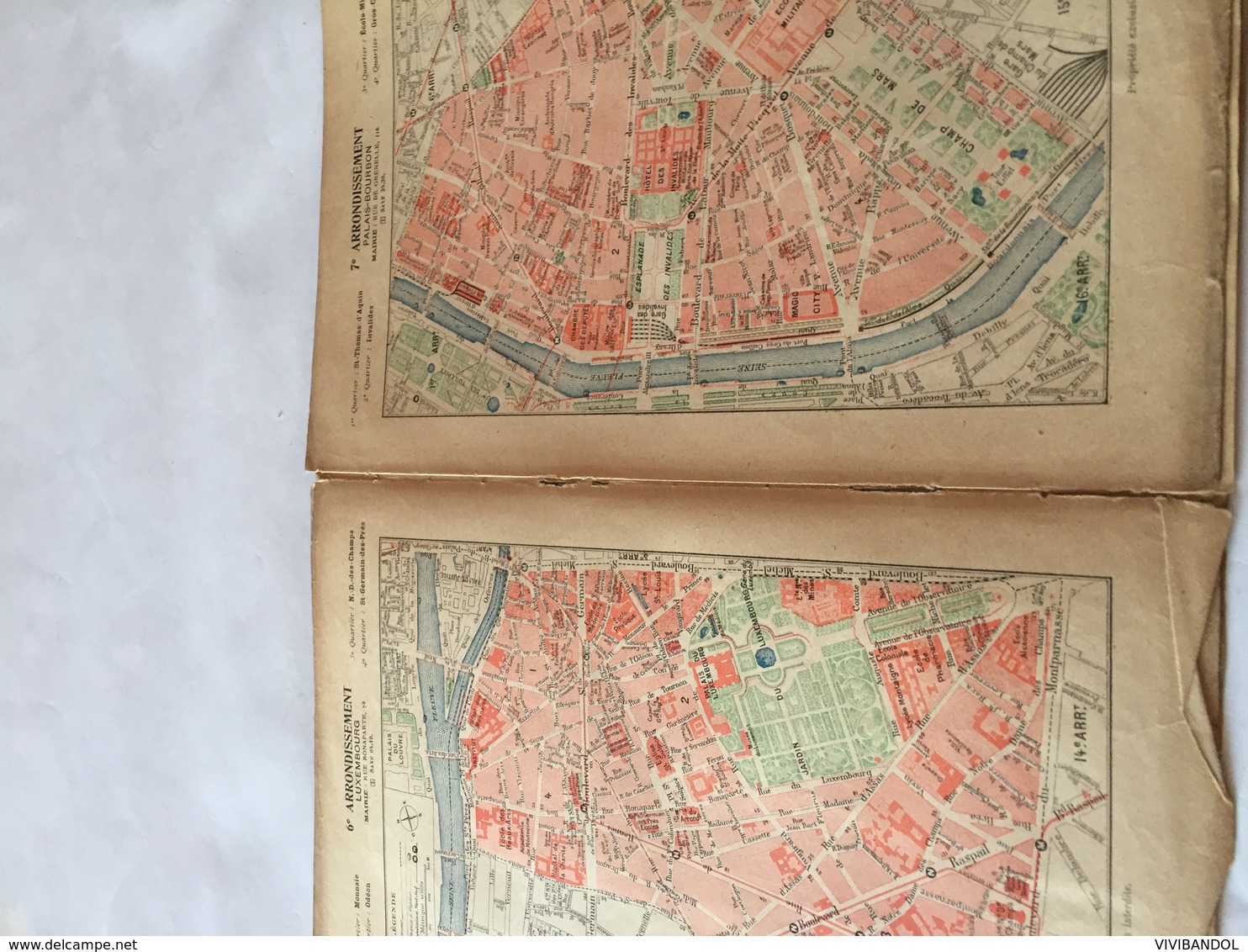 Carte Des Arrondissements De PARIS 1918 - Autres & Non Classés