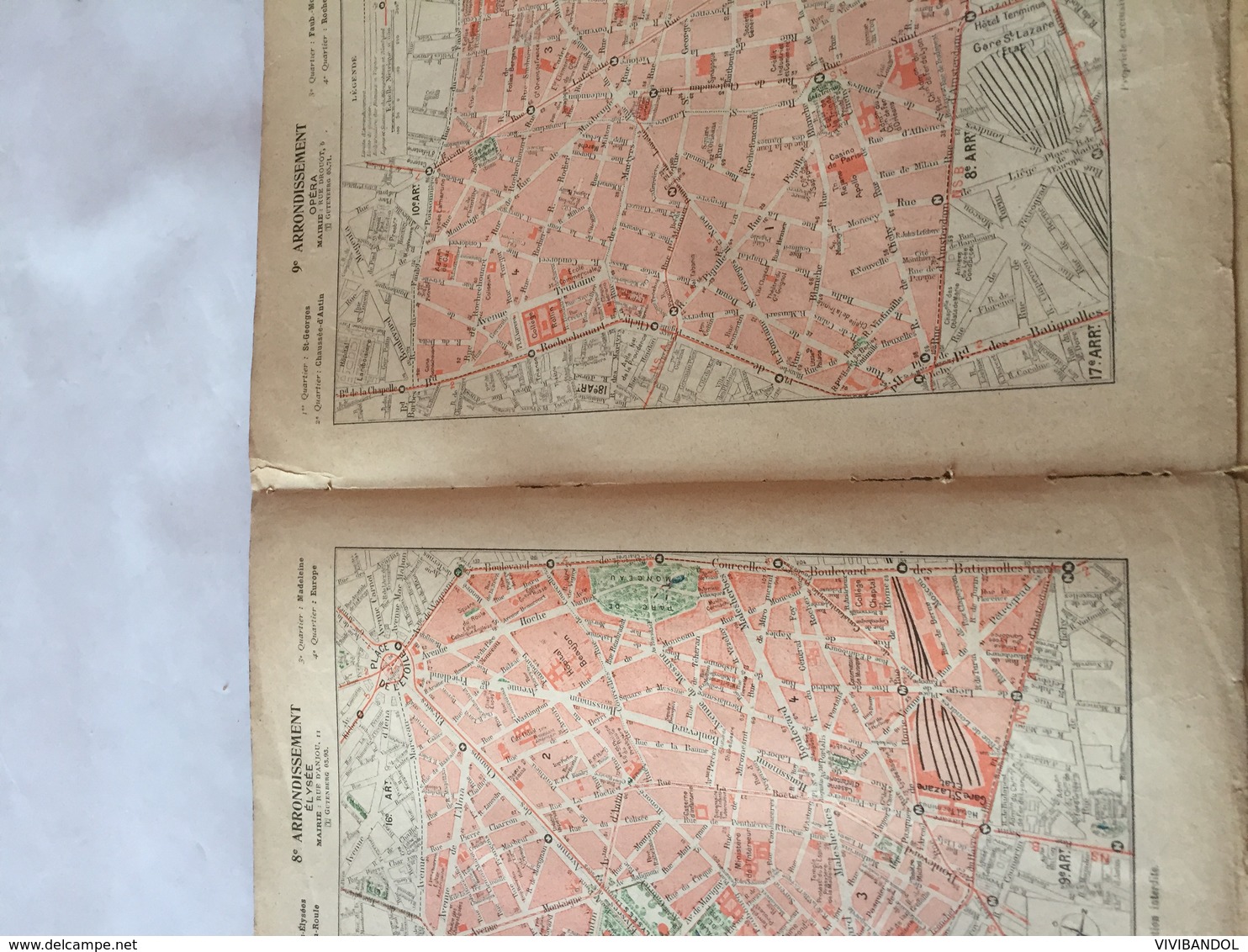 Carte Des Arrondissements De PARIS 1918 - Autres & Non Classés