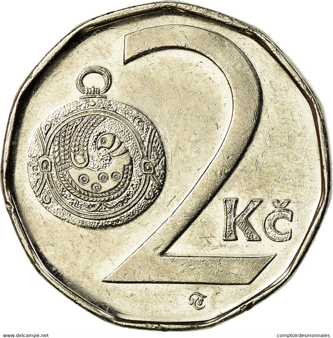 Monnaie, République Tchèque, 2 Koruny, 2004, TTB, Nickel Plated Steel, KM:9 - Tchéquie