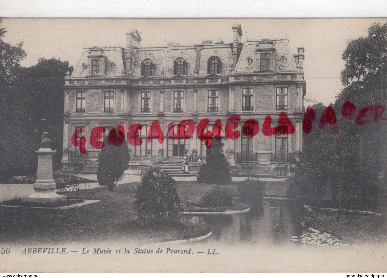 80 - ABBEVILLE - LE MUSEE ET LA STATUE DE PRAROND    - SOMME - Abbeville