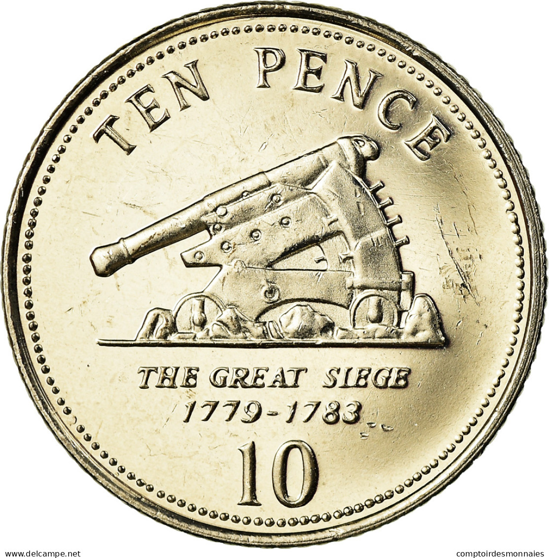 Monnaie, Gibraltar, Elizabeth II, 10 Pence, 2009, Pobjoy Mint, SPL - Gibraltar