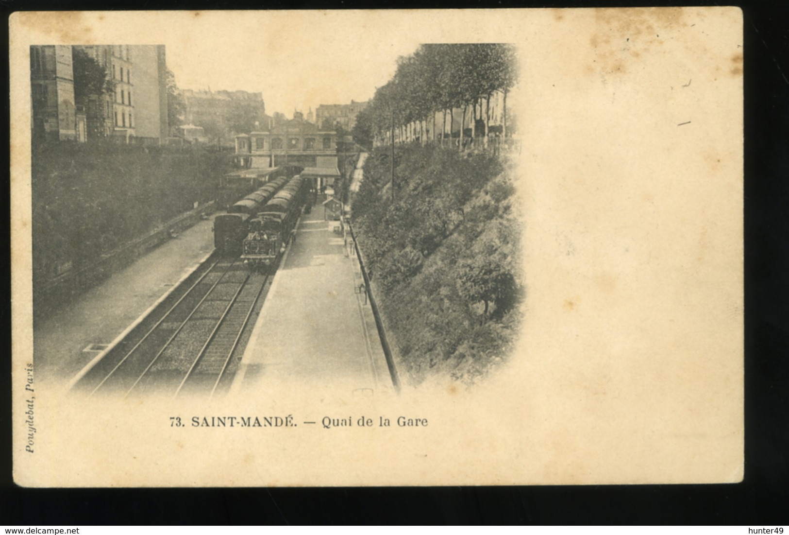 94 Val De Marne Saint Mandé Quai De La Gare Pouydebat Pionnière Carte Tachée - Saint Mande