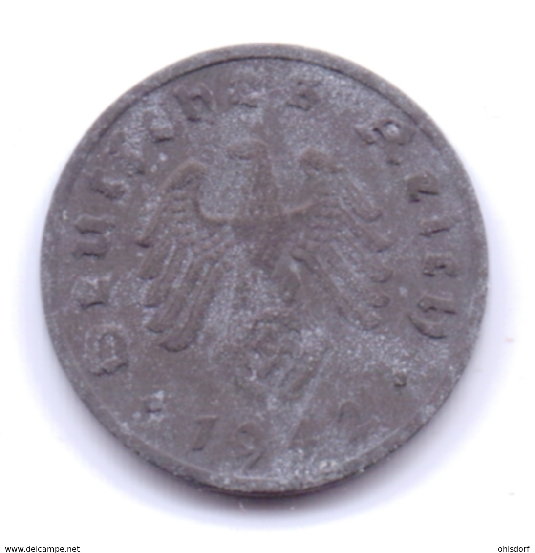 DEUTSCHES REICH 1942 E: 1 Reichspfennig, KM 97 - 1 Reichspfennig