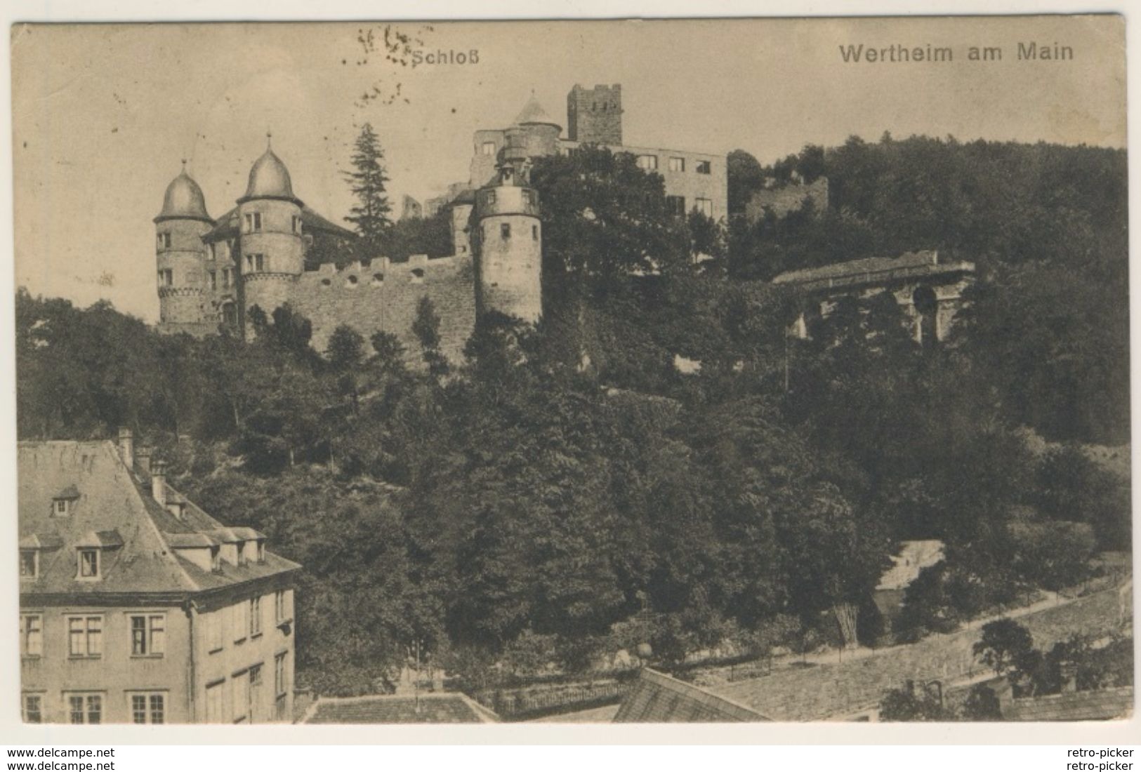 AK  Wertheim Am Main Mit Schloss 1923 Oder 1928 - Wertheim