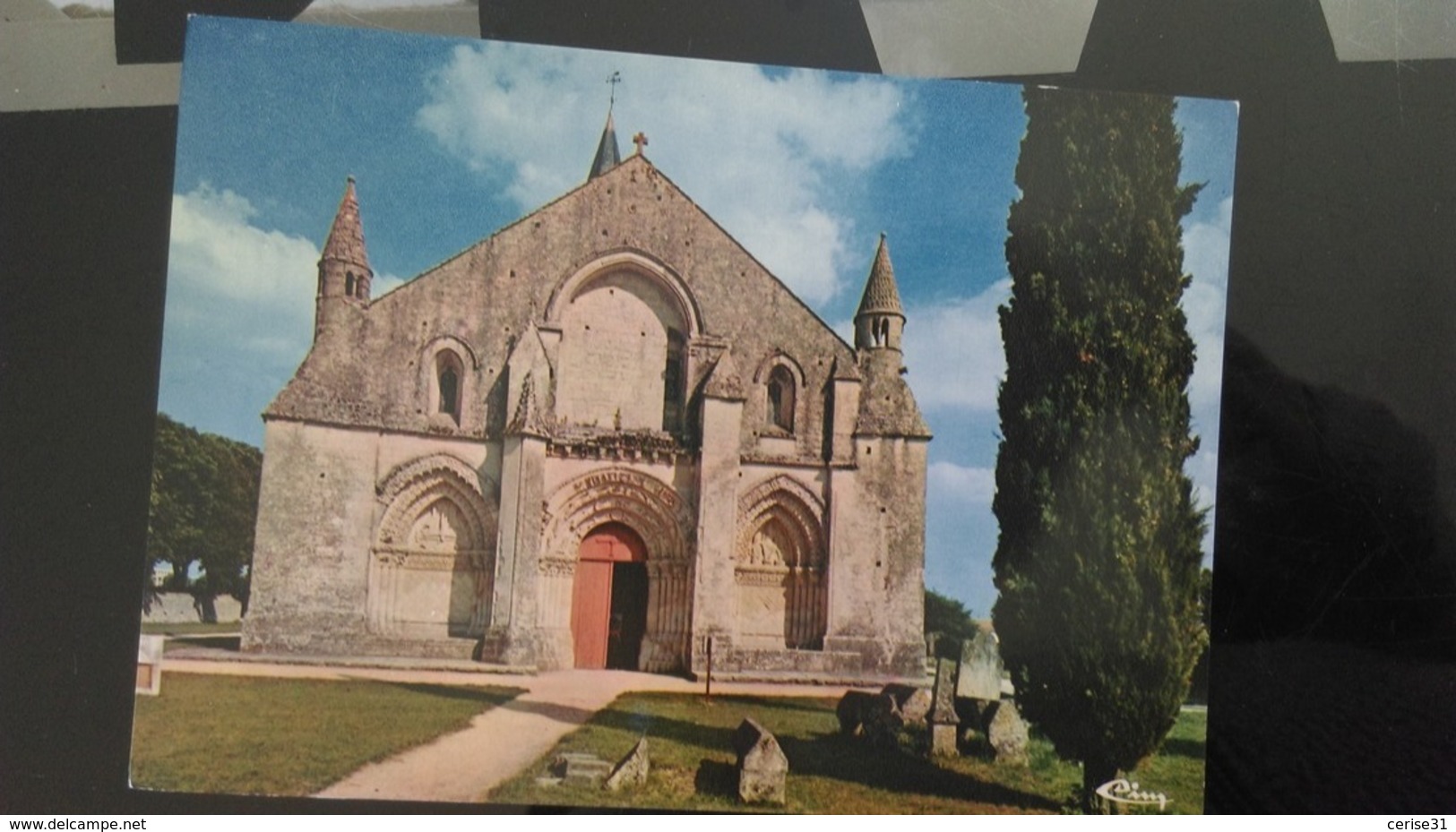 CSM - 17470. Aulnay - L'église Romane, La Façade - Aulnay