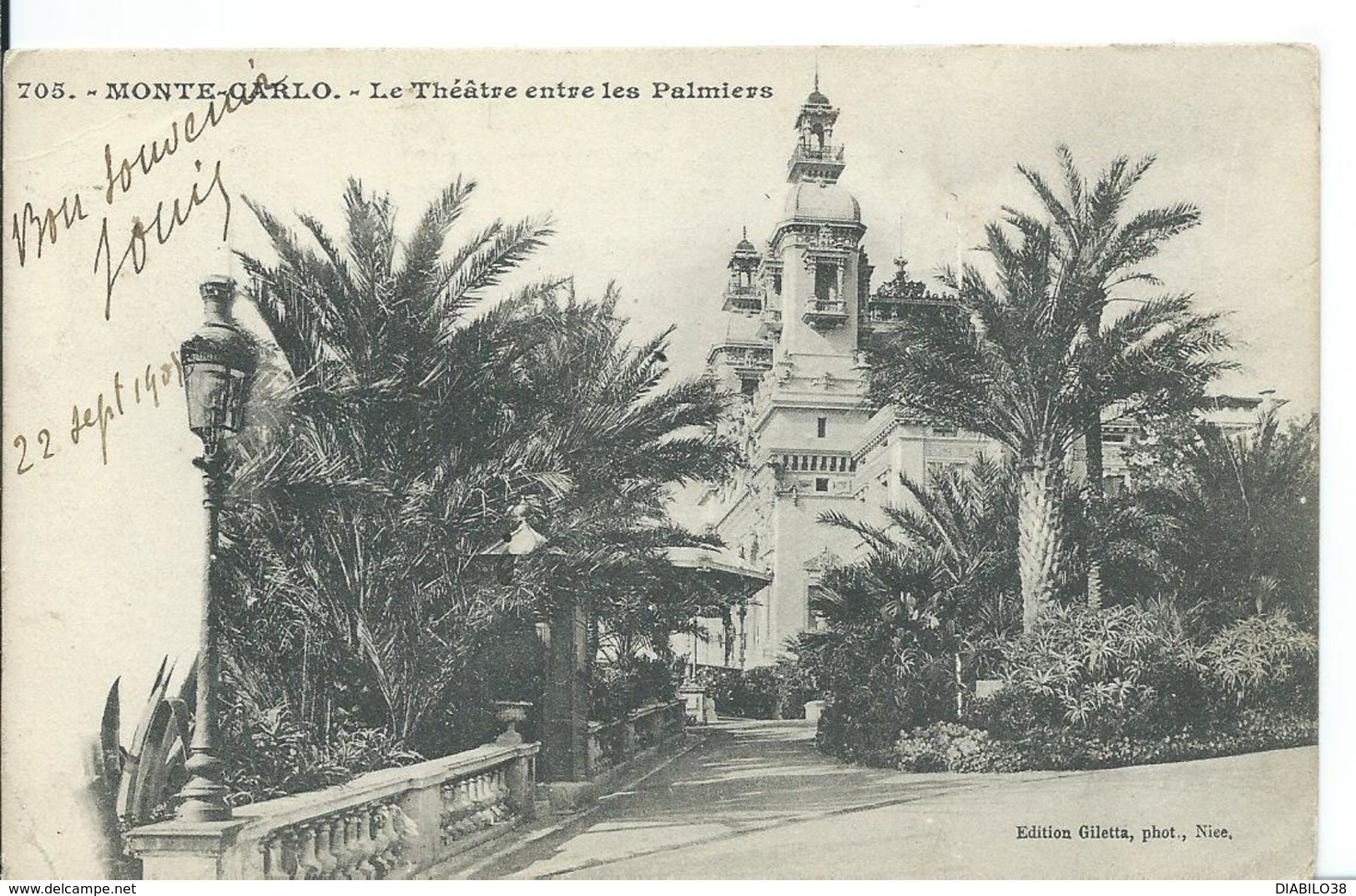 MONACO  ...LE THÉÂTRE ENTRE LES PALMIERS - Teatro D'opera