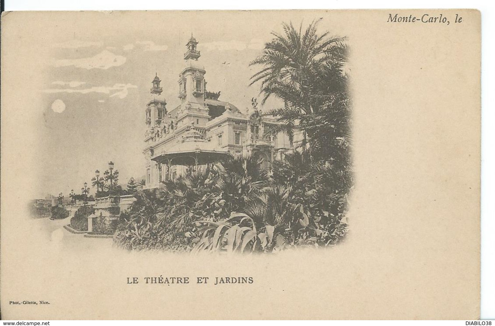 MONACO  ...LE THÉÂTRE ET LES JARDINS - Teatro De ópera