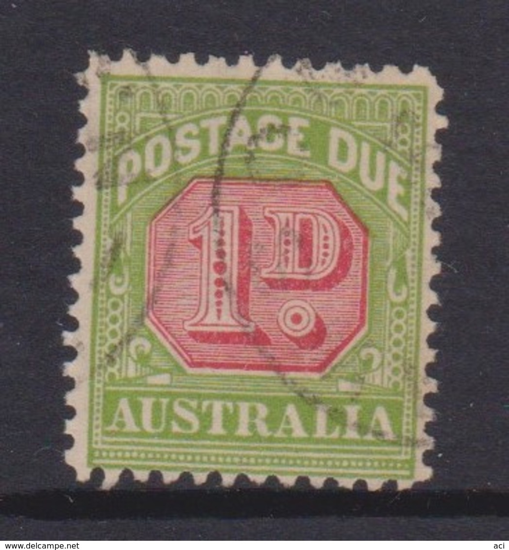 Australia D 106 1931-37 Postage Due 1 D Carmine And Yellow Green,used - Portomarken