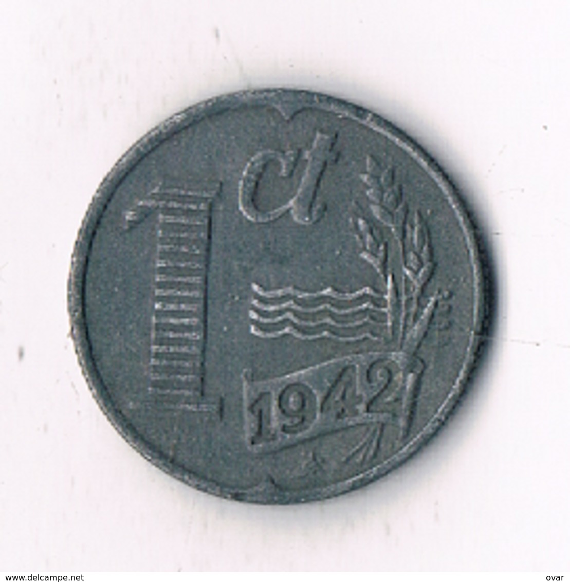 1 CENT 1942  NEDERLAND /2587/ - 1 Cent