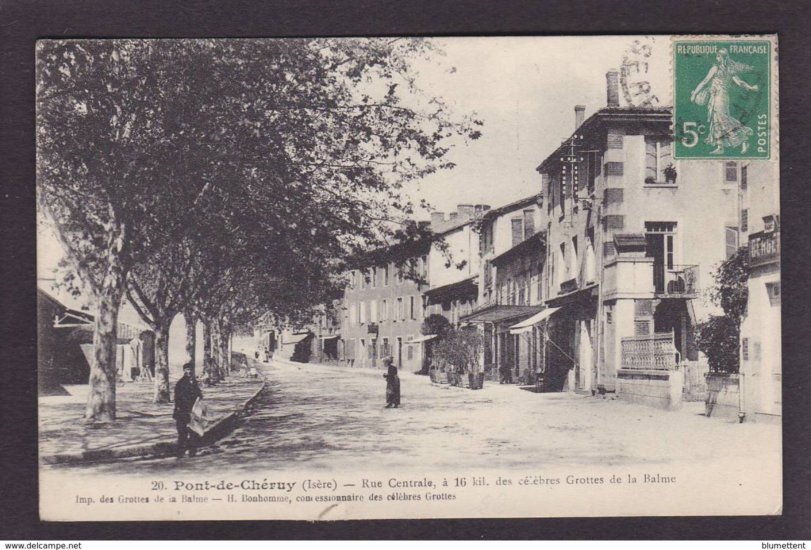 CPA Isère 38 Pont De Chéruy Circulé - Pont-de-Chéruy