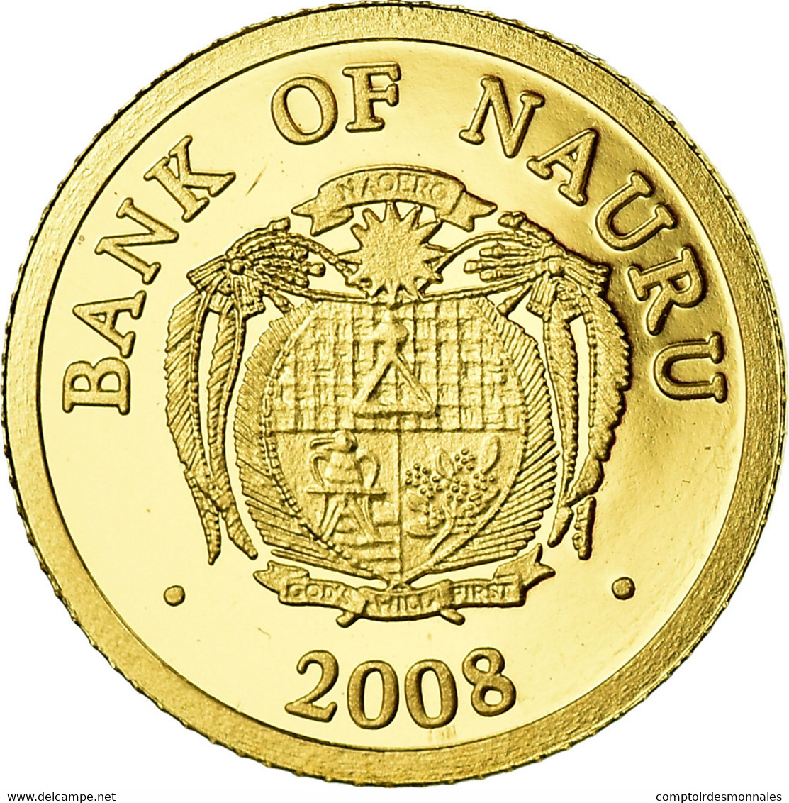 Monnaie, Nauru, Franz Kafka, 5 Dollars, 2008, FDC, Or - Nauru