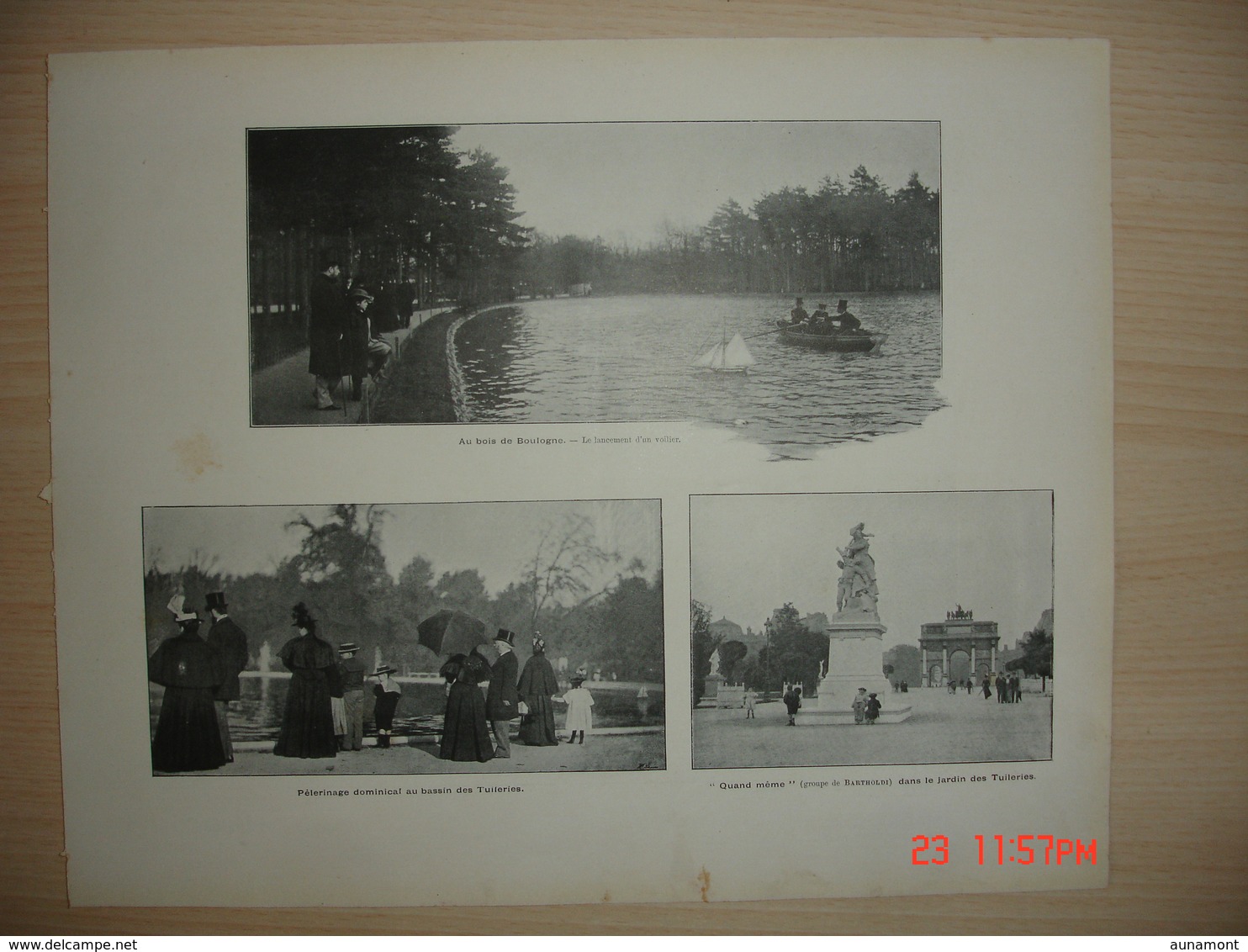 Lamina-Paris-1898--Au Rendez-Vous General Des Ciclystes-(Porte Maillot-Avenue De La Grande-Armee - Distrito: 17