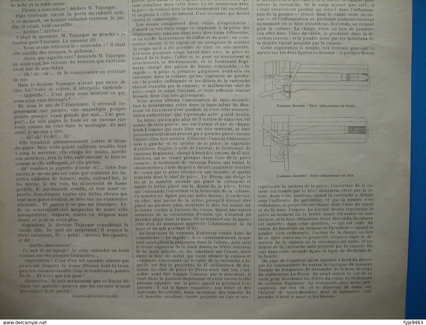 (1895) TOULON - L'accident Du Cuirassé BOUVINES (document De 3 Pages) - Non Classés