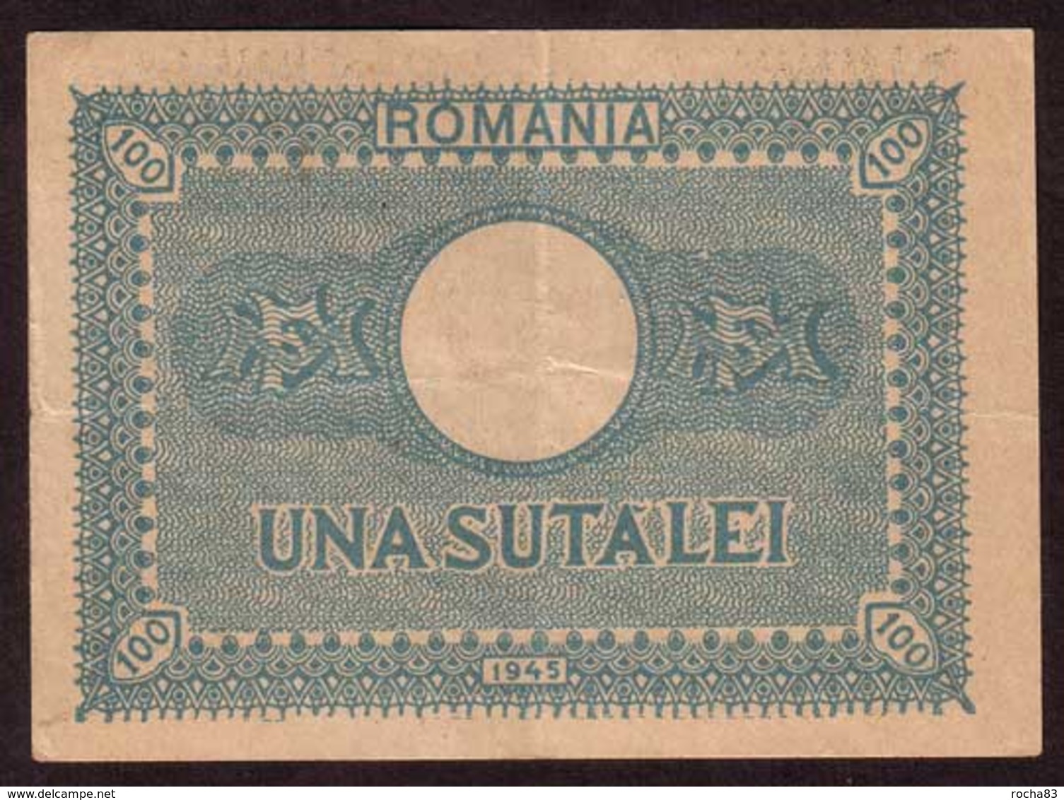 ROUMANIE - Billet  100 Lei ( 1945 ) - Pick 78 - Roumanie