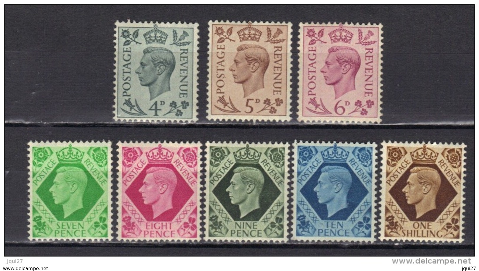 Grande-Bretagne N° 215-221, 222 ** Fraîcheur Postale - Zonder Classificatie