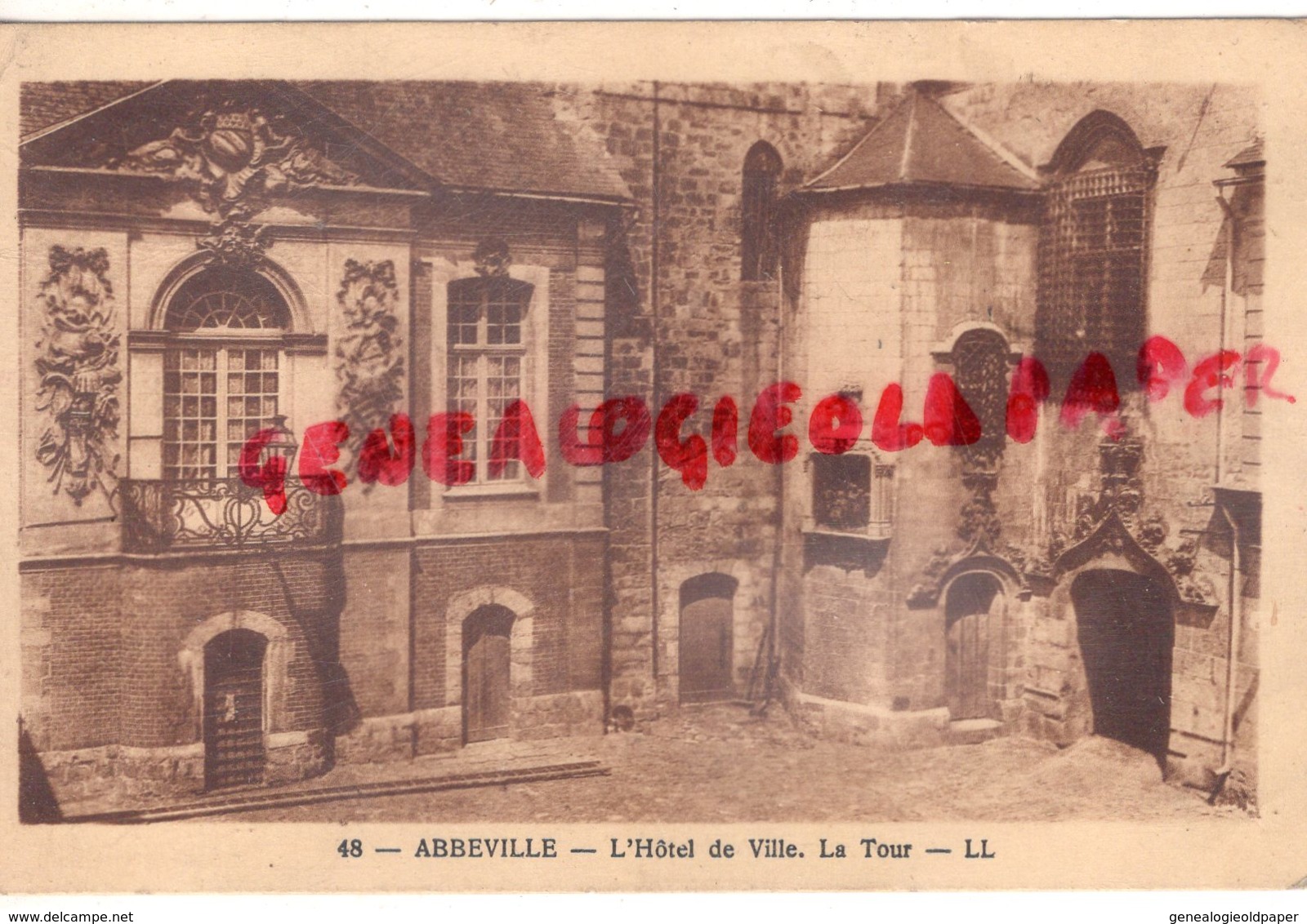 80 - ABBEVILLE - L' HOTEL DE VILLE  LA TOUR   - SOMME - Abbeville