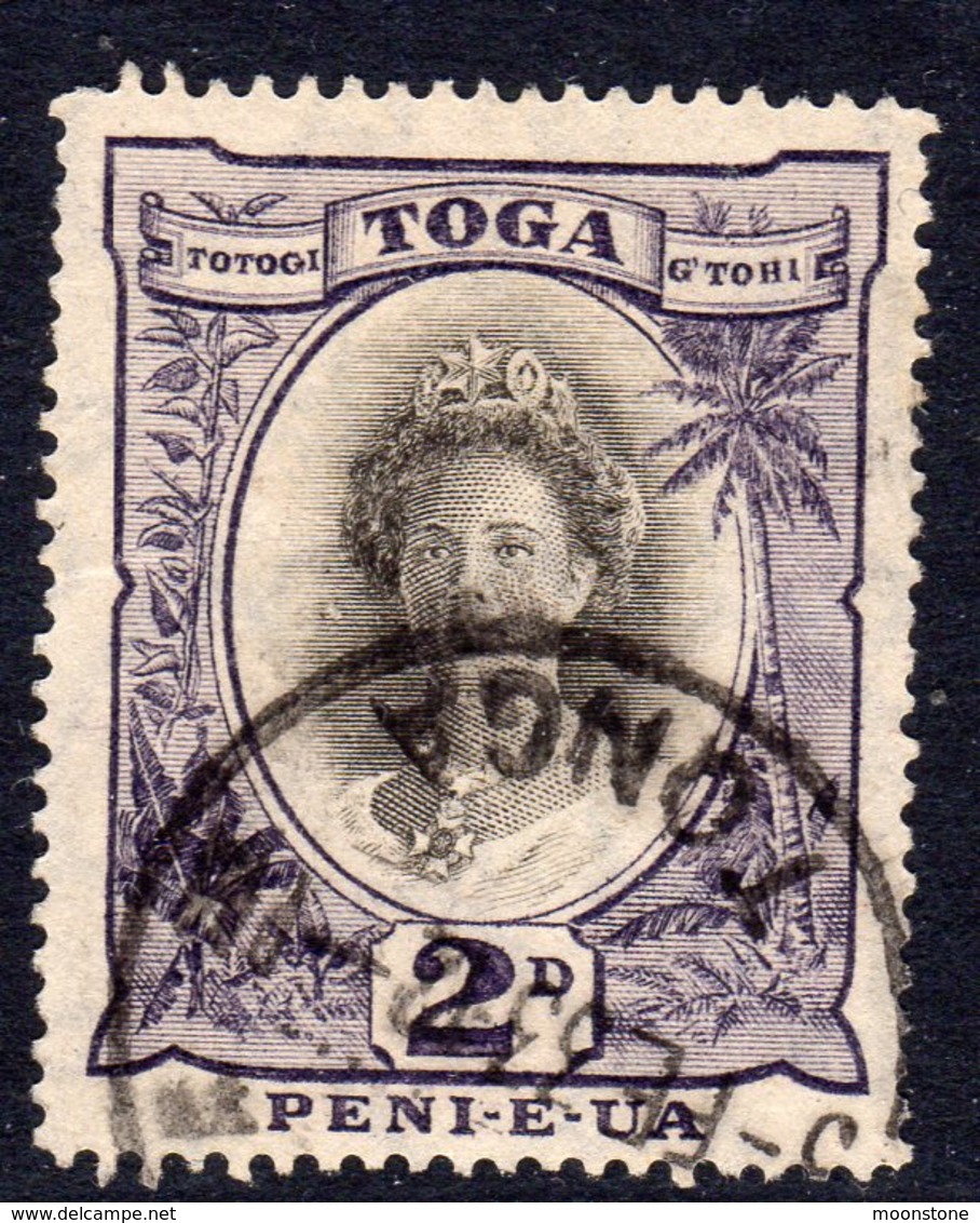 Tonga 1920 2d Queen Salote Definitive, Used, SG 57e (BP) - Tonga (...-1970)