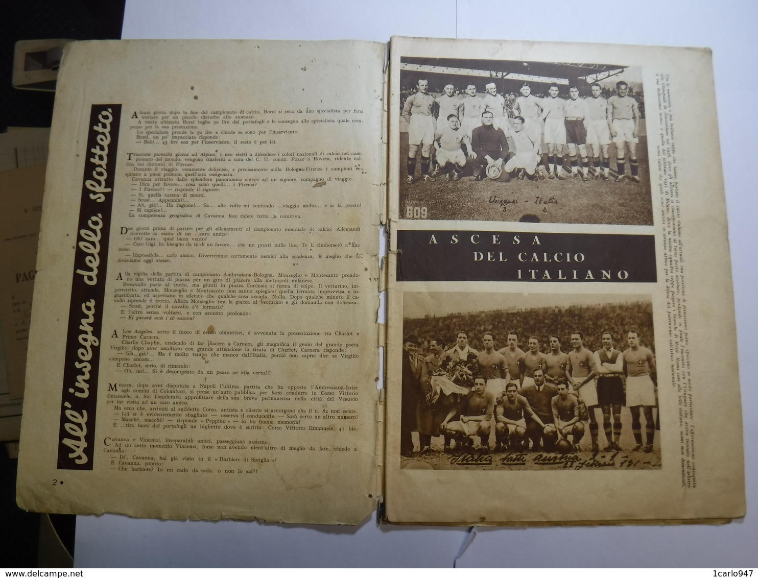 SPORT   CALCIO  ---  MILANO  ---  RIVISTA COSMOS    ANNO IX  -- N° 55  -- MAGGIO   1934 - Sports