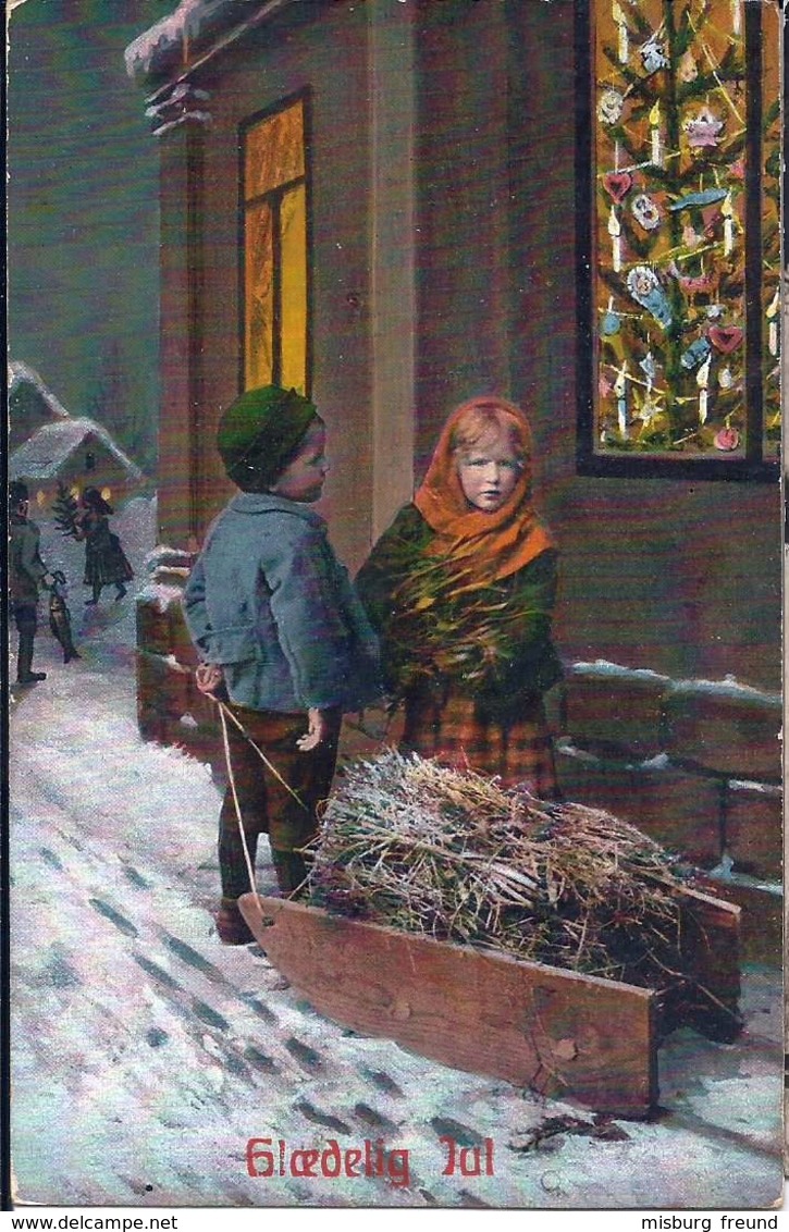 5 190 Ansichtskarte Dän. Frankatur, Bahnpost "BERLIN-WARNEMÜNDE" 1909 - Gebraucht