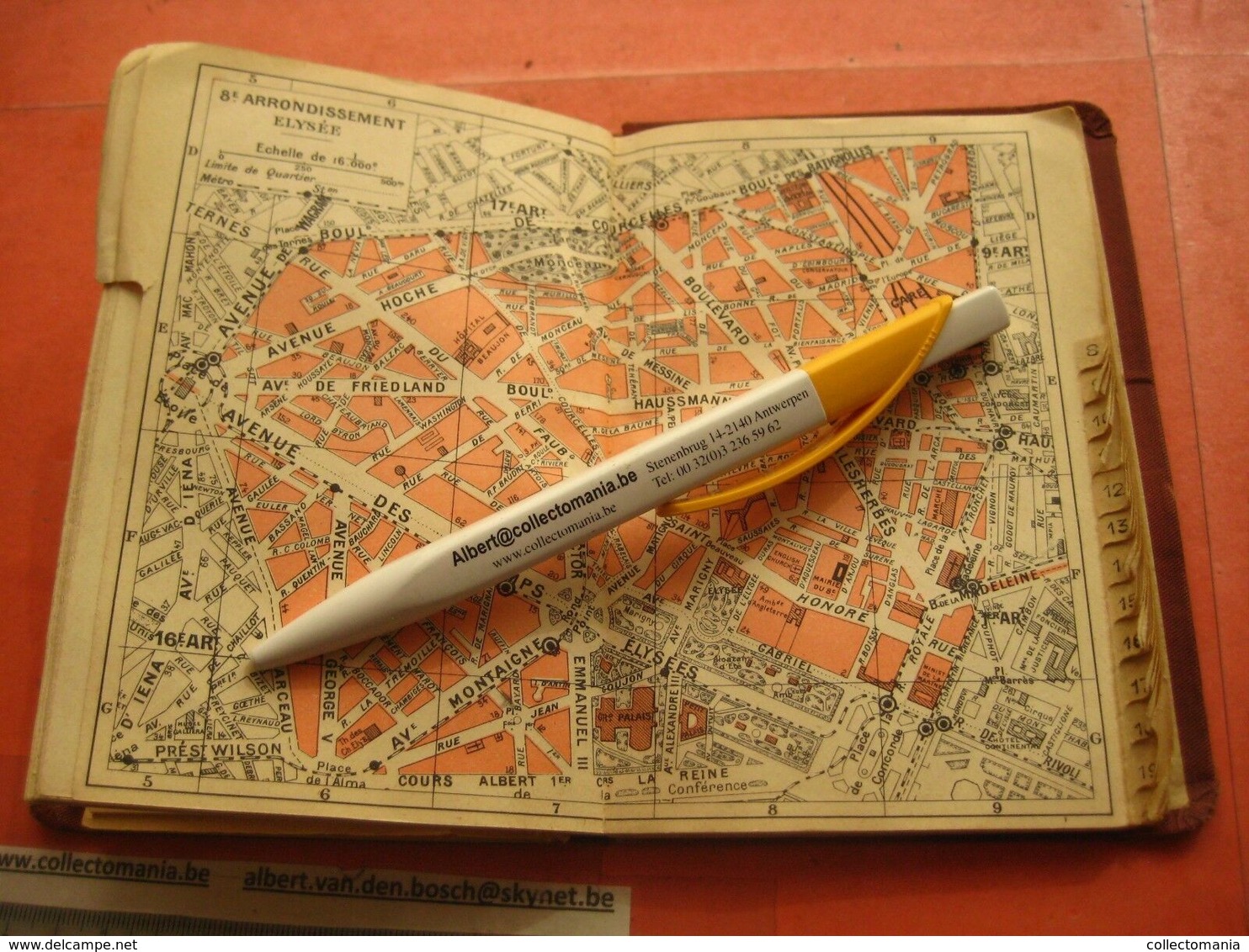1 booklet 14,5cm X 10cm Guilmain printer, Paris METRO c1900 arrondissement - nomenclature des rues + plans
