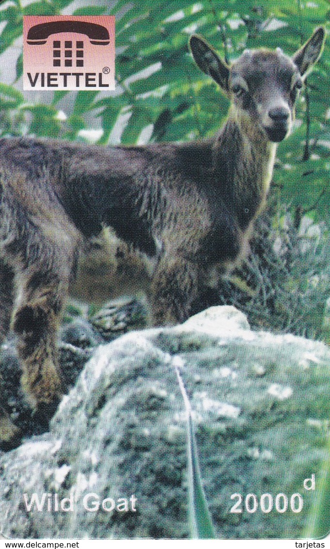 TARJETA DE VIETNAM DE UN WILD GOAT (VIETTEL) CABRA - Viêt-Nam