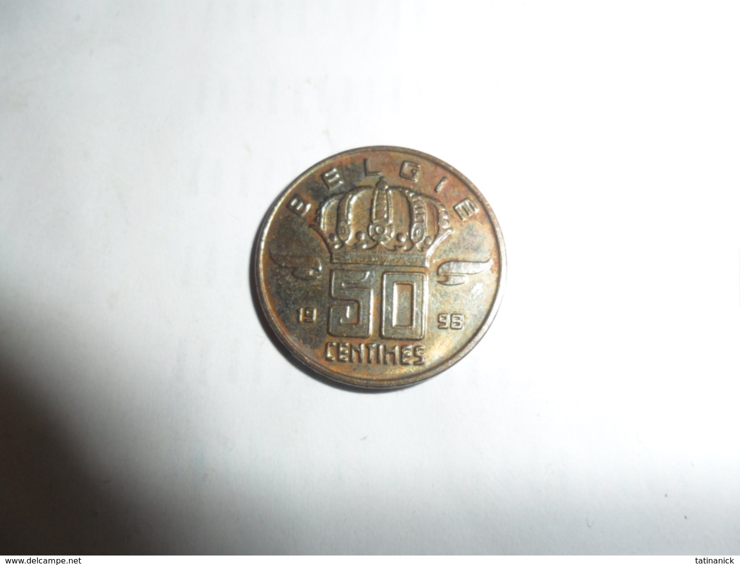 50 Centimes 1998 Type Mineur En Néerlandais - 50 Cent