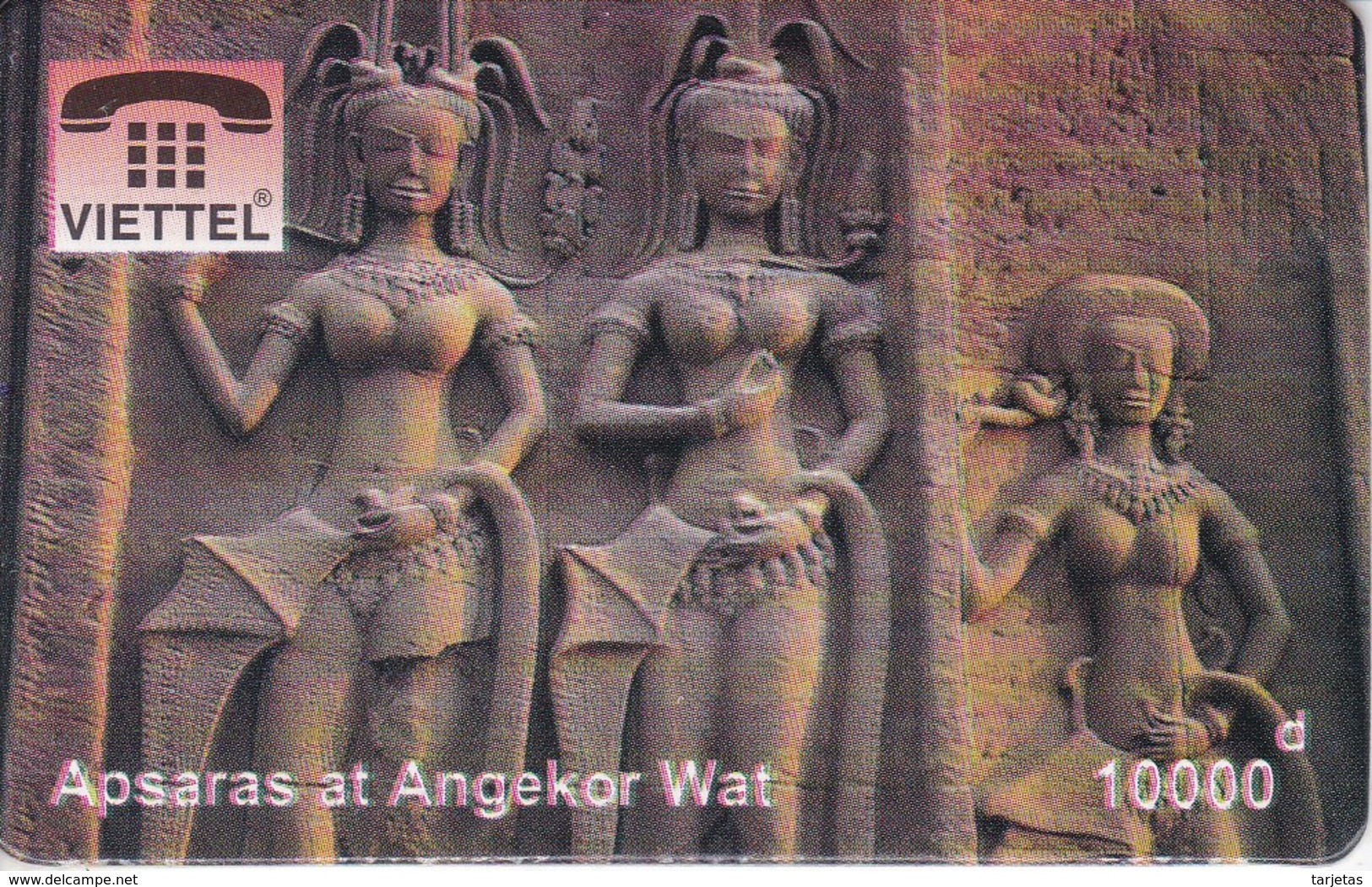 TARJETA DE VIETNAM DE APSARAS AT ANGEKOR WAT (VIETTEL) ANGKOR - Viêt-Nam