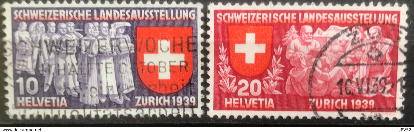 Helvetia - 1939 - (o) - Used - Zwitserse Tentoonstelling - Used Stamps