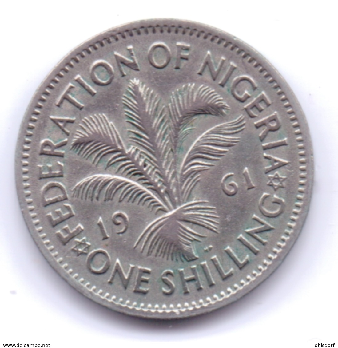 NIGERIA 1961: 1 Shilling, KM 5 - Nigeria
