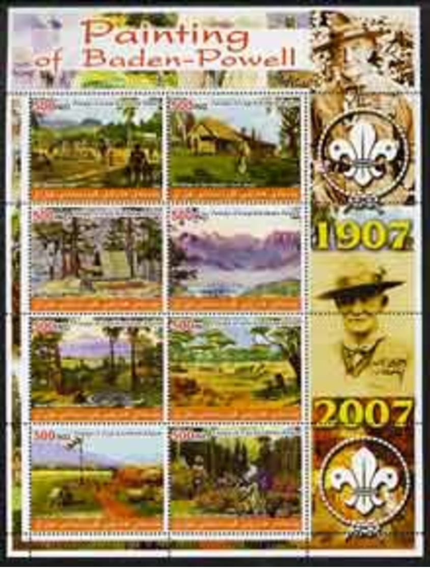 IRAQI KURDISTAN - Micronation - 2005 - Paintings Of Baden Powell - Perf 8v Sheet - Mint Never Hinged - Asia (Other)