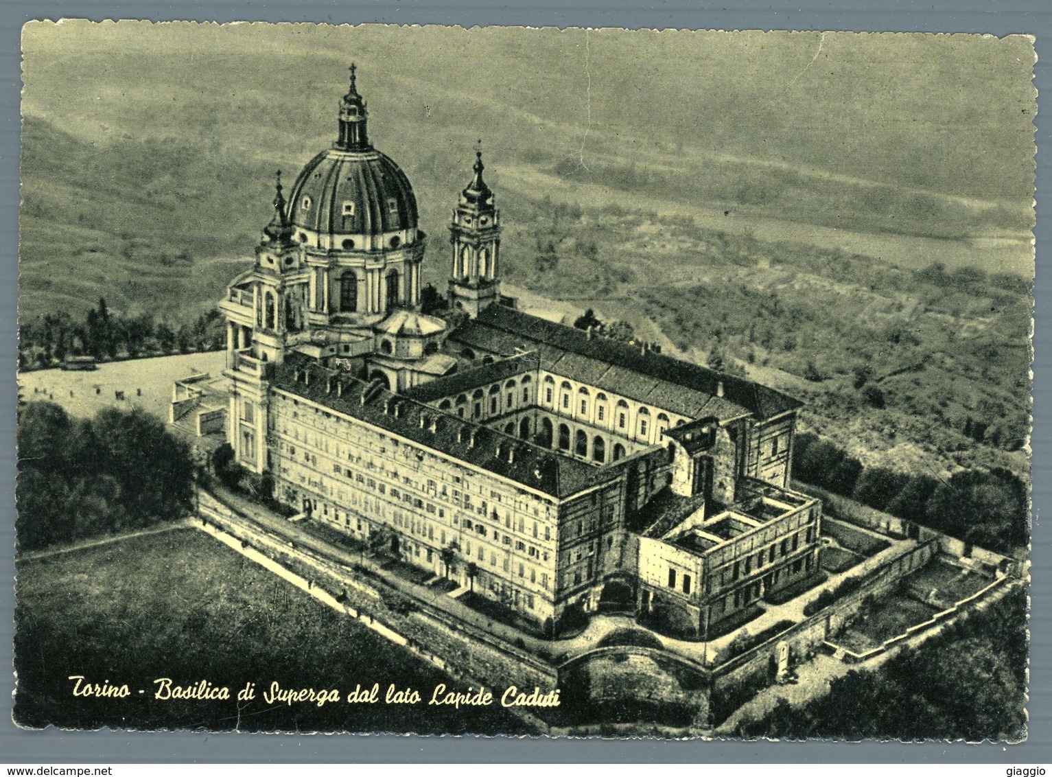 °°° Cartolina - Torino Basilica Di Superga Dal Lato Lapide Caduti Viaggiata °°° - Mole Antonelliana