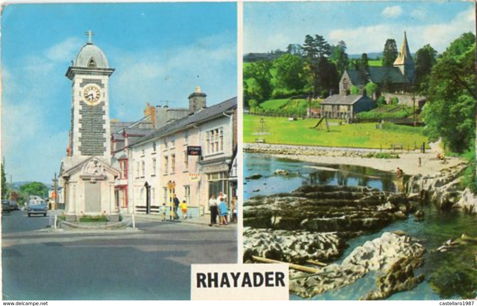 RHAYADER EAST STREET RIVER WYE - Small Format - Petit Format - Kleinformat - Formato Piccolo - Unknown County