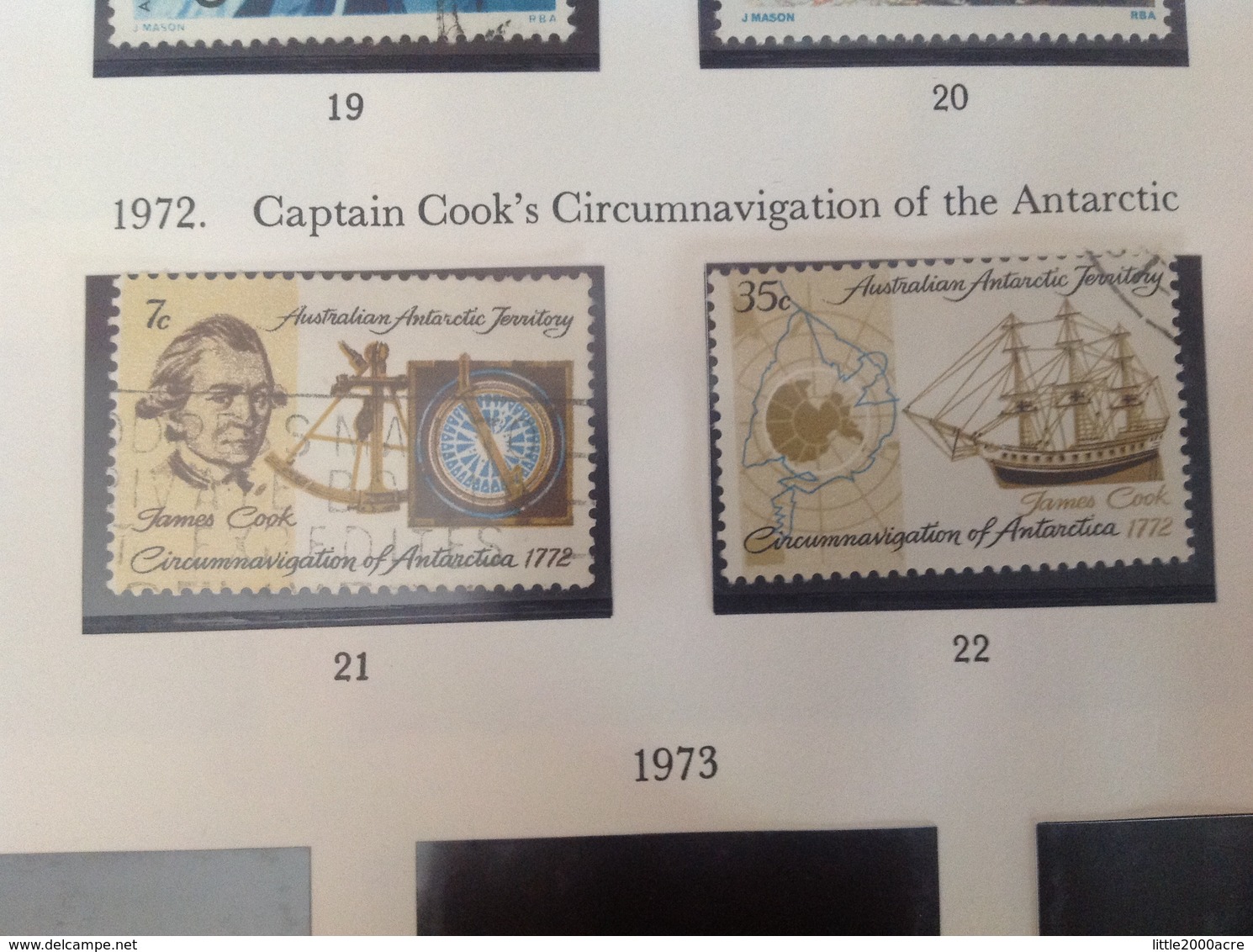 Australian Antarctic Territory 1972 Captain Cook Used SG 21-2 - Oblitérés