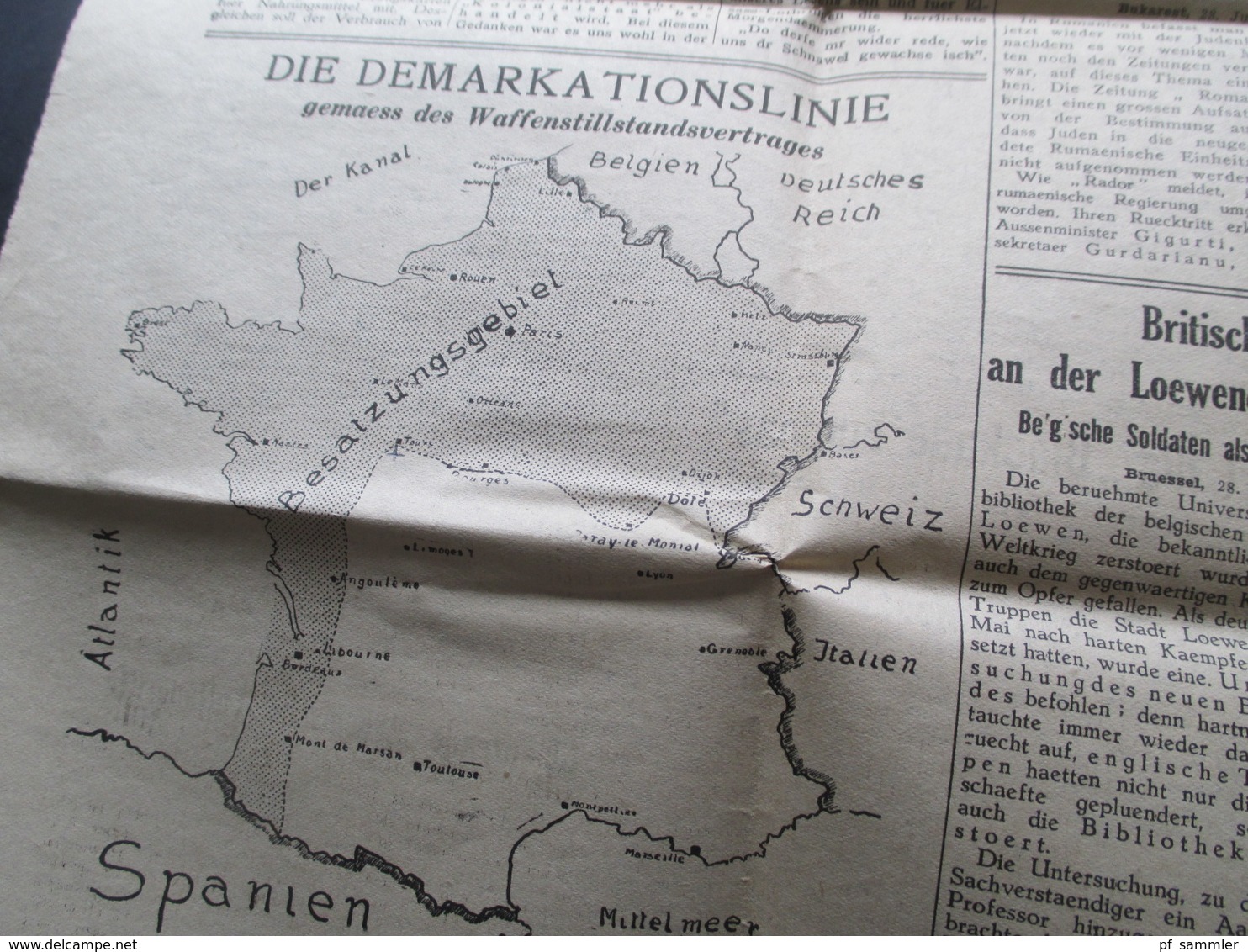 3.Reich Sonnabend, 29. Juni 1940 alte Zeitung Der Vormarsch Paris, Nr. 12 Herausgeber Prop. Kompanie Propaganda Zeitung