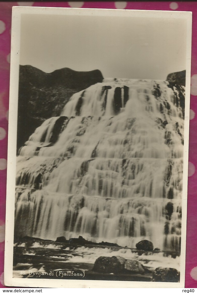 ISLANDE - Dynjandi  (Fjallfoss)   - Carte Photo - Islande