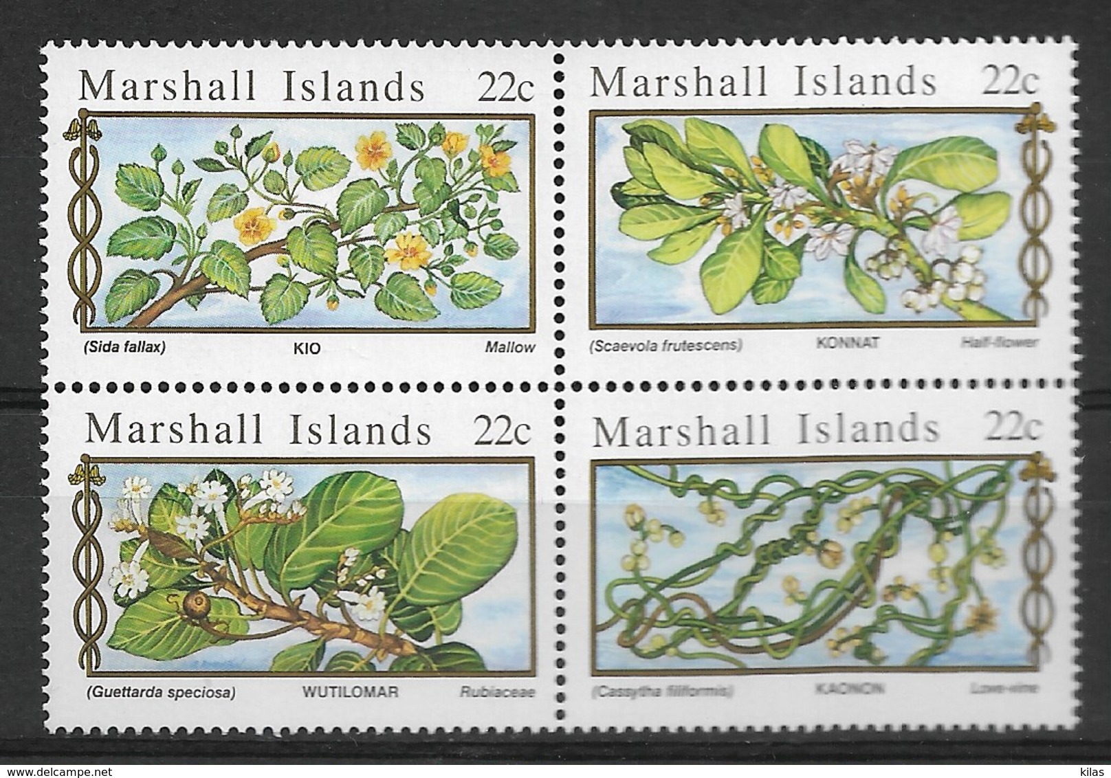 MARSHALL ISLANDS 1985 FLOWERS  MNH - Altri & Non Classificati
